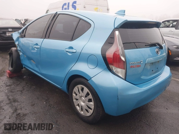 2015 Toyota Prius One with VIN JTDKDTB3XF1112555, listed as a IAAI auction lot 41655384 with 165,551 mi miles and . Bid and sale history available at carsss.com. Image 3.
