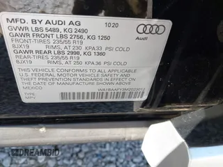 2021 Audi Q5 Premium Plus with VIN WA1BAAFY3M2023012, listed as a IAAI auction lot 41983076 with 71,249 mi miles. Bid and sale history available at carsss.com. Image 9.