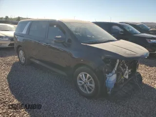 2024 Kia Carnival LX with VIN KNDNB4H34R6386454, listed as a Copart auction lot 88491205 with 10,124 mi miles and Salvage Title. Bid and sale history available at carsss.com. Image 4.