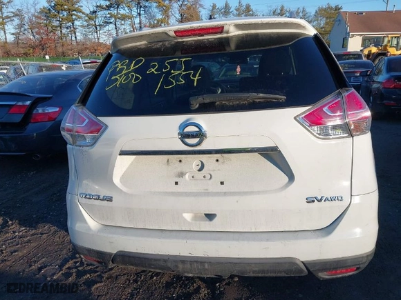 2016 Nissan Rogue SV with VIN KNMAT2MV2GP707020, listed as a IAAI auction lot 41574920 with 999,999 mi miles. Bid and sale history available at carsss.com. Image 15.