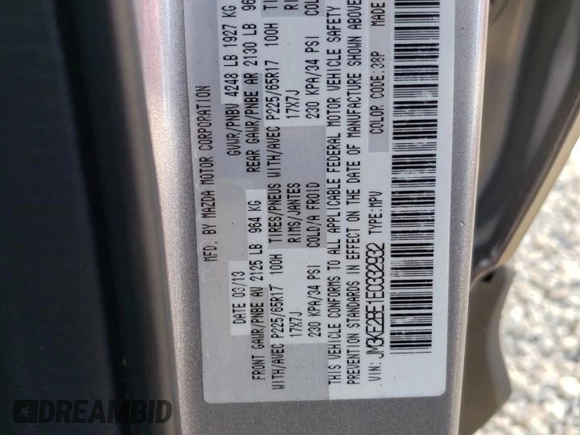 2014 Mazda CX-5 Sport with VIN JM3KE2BE1E0332932, listed as a Copart auction lot 42690515 with 93,420 mi miles and Clean Title. Bid and sale history available at carsss.com. Image 14.