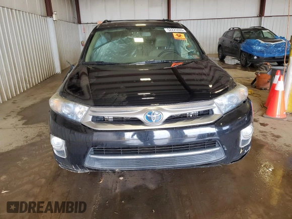 2012 Toyota Highlander Hybrid Limited with VIN JTEDC3EH3C2008879, listed as a Copart auction lot 52225555 with 0 mi miles and Salvage Title. Bid and sale history available at carsss.com. Image 5.
