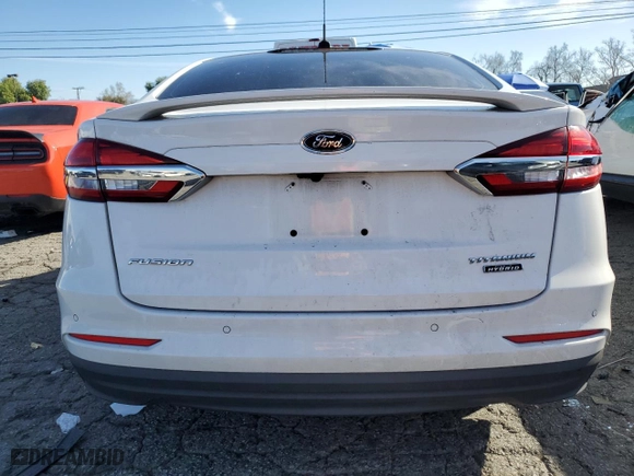 2020 Ford Fusion Plug-In Hybrid Titanium with VIN 3FA6P0SU9LR253978, listed as a Copart auction lot 43779284 with 109,393 mi miles. Bid and sale history available at carsss.com. Image 6.