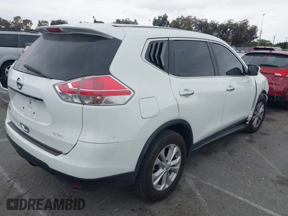 2016 Nissan Rogue S with VIN KNMAT2MT0GP612986, listed as a IAAI auction lot 42164851 with 141,763 mi miles and . Bid and sale history available at DreamBid. Image 4.