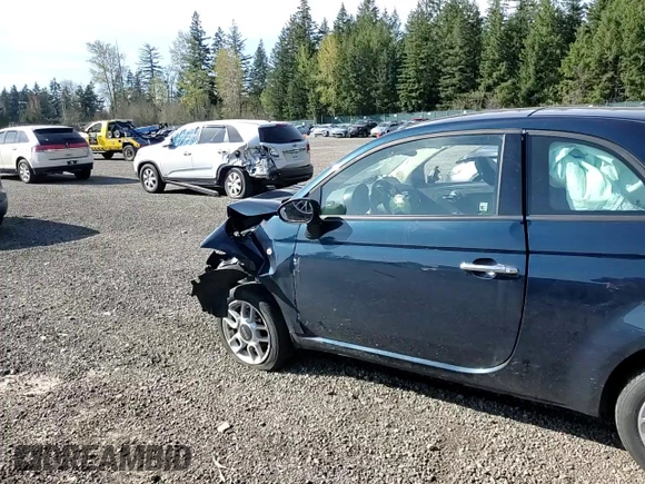 2014 FIAT 500 Pop z VIN 3C3CFFAR1ET165176, wystawiony jako Copart lot #53337245 z przebiegiem Nie podano mil oraz Szkoda całkowita • Salvage title. Historia ofert i sprzedaży dostępna na DreamBid. Obrazek 10.