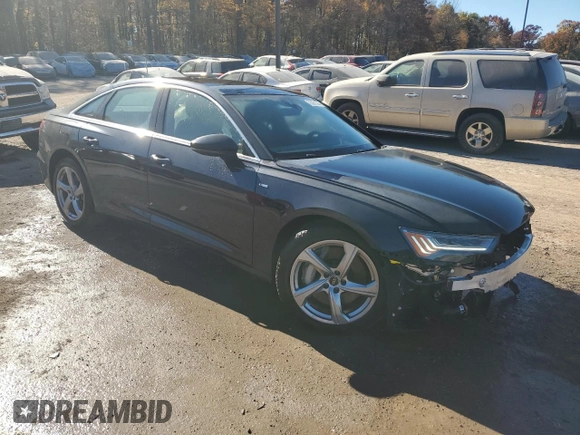 2024 Audi A6 Prestige with VIN WAUM2BF23RN054583, listed as a Copart auction lot 76031524 with 1,108 mi miles and Salvage Title. Bid and sale history available at carsss.com. Image 4.