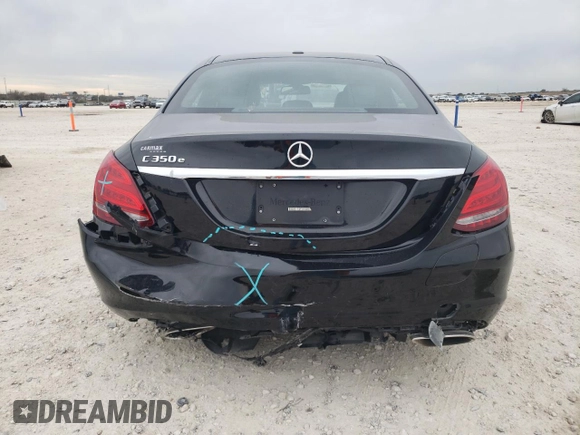 2018 Mercedes-Benz C 350e with VIN 55SWF4HB0JU238745, listed as a Copart auction lot 88916345 with 44,808 mi miles and Salvage title. Bid and sale history available at DreamBid. Image 6.