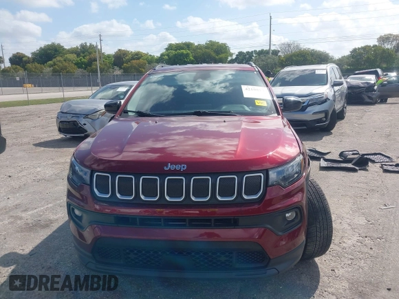 2022 Jeep Compass Latitude Lux с VIN 3C4NJDFBXNT129800, выставлен на аукционе IAAI как лот 42108134 с пробегом 69 720 миль миль и . История ставок и продаж доступна на DreamBid. Изображение 12.