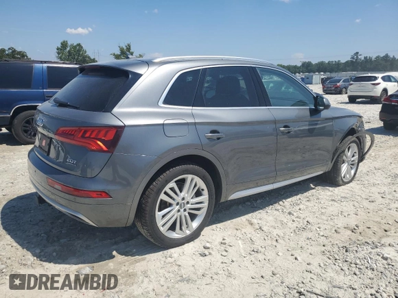 2018 Audi Q5 Premium Plus with VIN WA1BNAFY8J2072447, listed as a Copart auction lot 64939895 with 44,035 mi miles and Salvage title. Bid and sale history available at DreamBid. Image 3.