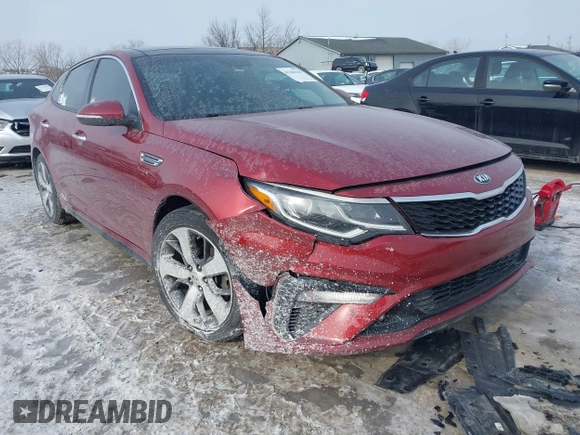 2019 Kia Optima LX with VIN 5XXGT4L31KG349821, listed as a IAAI auction lot 41366118 with 94,181 mi miles. Bid and sale history available at carsss.com. Image 1.