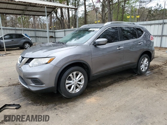 2016 Nissan Rogue SV with VIN KNMAT2MT2GP665317, listed as a Copart auction lot 49662925 with 135,030 mi miles and Salvage Title. Bid and sale history available at DreamBid. Image 1.