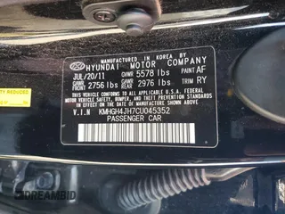 2012 Hyundai Equus Signature z VIN KMHGH4JH7CU045352, wystawiony jako Copart lot #50093055 z przebiegiem 157 338 mil mil oraz Tytuł czysty. Historia ofert i sprzedaży dostępna na DreamBid. Obrazek 12.