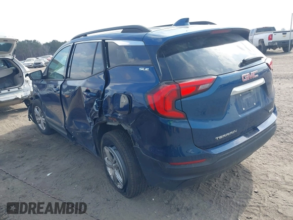 2020 GMC Terrain SLE with VIN 3GKALTEV8LL308773, listed as a IAAI auction lot 41442863 with 71,911 mi miles. Bid and sale history available at carsss.com. Image 3.