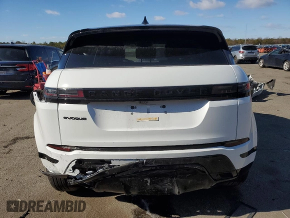 2024 Land Rover Range Rover Evoque Dynamic SE z VIN SALZL2FX6RH261333, wystawiony jako Copart lot #45428255 z przebiegiem 4 097 mil mil oraz Szkoda całkowita • Salvage title. Historia ofert i sprzedaży dostępna na DreamBid. Obrazek 6.