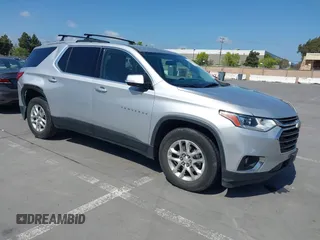 2018 Chevrolet Traverse LT Cloth with VIN 1GNEVGKW6JJ260309, listed as a IAAI auction lot 42063720 with 114,855 mi miles. Bid and sale history available at carsss.com. Image 1.