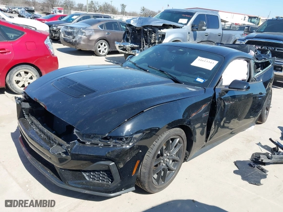 2024 Ford Mustang GT with VIN 1FA6P8CF5R5436093, listed as a IAAI auction lot 41613343 with 1,465 mi miles. Bid and sale history available at carsss.com. Image 19.