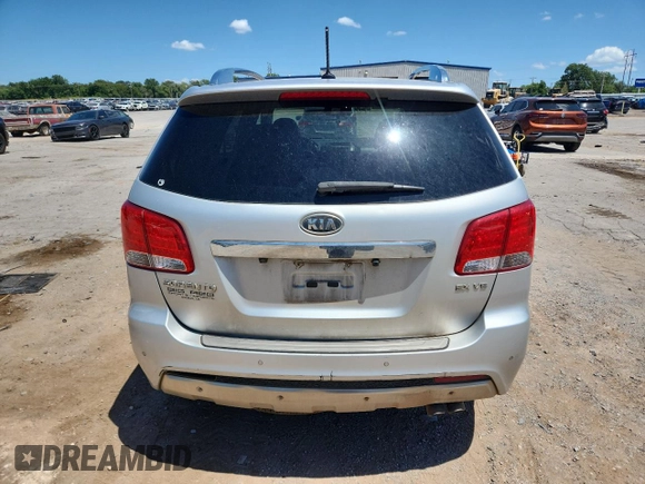 2012 Kia Sorento SX with VIN 5XYKWDA25CG289423, listed as a Copart auction lot 66459815 with 186,357 mi miles and Clean title. Bid and sale history available at DreamBid. Image 6.