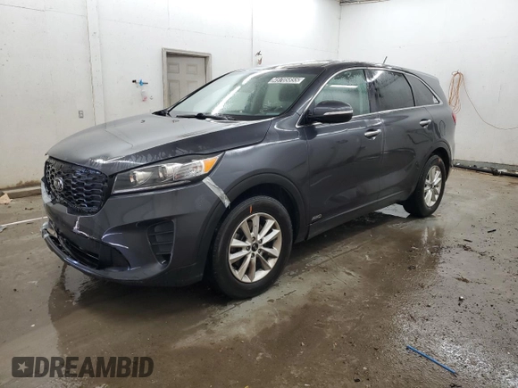 2019 Kia Sorento LX with VIN 5XYPGDA50KG482901, listed as a Copart auction lot 49705855 with 224,690 mi miles and Clean Title. Bid and sale history available at DreamBid. Image 1.
