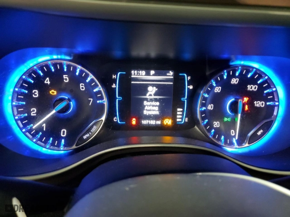 2017 Chrysler Pacifica Touring-L with VIN 2C4RC1BG4HR702676, listed as a Copart auction lot 50571955 with 107,182 mi miles and Salvage Title. Bid and sale history available at carsss.com. Image 9.