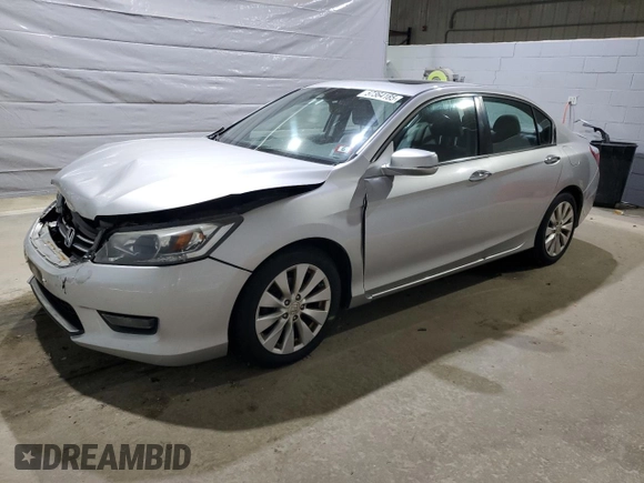 2015 Honda Accord EX-L with VIN 1HGCR2F80FA135480, listed as a Copart auction lot 57364185 with 183,265 mi miles and Salvage title. Bid and sale history available at DreamBid. Image 1.