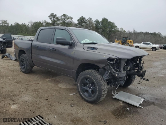 2024 Ram 1500 Tradesman with VIN 1C6SRFGT3RN177618, listed as a Copart auction lot 44201155 with 6,651 mi miles and Salvage Title. Bid and sale history available at carsss.com. Image 4.