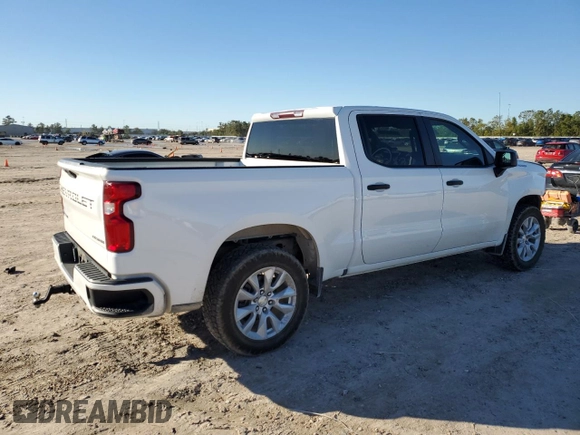 2020 Chevrolet Silverado 1500 Custom with VIN 3GCPWBEF1LG165920, listed as a Copart auction lot 81348844 with 67,801 mi miles and Salvage Title. Bid and sale history available at carsss.com. Image 3.