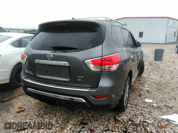 2015 Nissan Pathfinder S with VIN 5N1AR2MM1FC701569, listed as a IAAI auction lot 42192232 with 90,095 mi miles and . Bid and sale history available at DreamBid. Image 4.