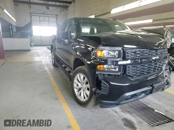 2021 Chevrolet Silverado 1500 Custom with VIN 1GCPYBEK3MZ120101, listed as a Copart auction lot 84403284 with 52,693 mi miles and Salvage Title. Bid and sale history available at DreamBid. Image 11.