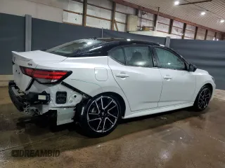 2025 Nissan Sentra SR with VIN 3N1AB8DV2SY288165, listed as a Copart auction lot 55434265 with 3,352 mi miles and Clean Title. Bid and sale history available at DreamBid. Image 3.