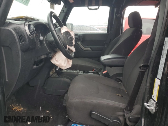 2017 Jeep Wrangler Unlimited Sport with VIN 1C4BJWDG8HL707809, listed as a Copart auction lot 57096085 with 34,959 mi miles and Salvage title. Bid and sale history available at DreamBid. Image 7.