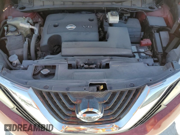 2017 Nissan Murano Platinum with VIN 5N1AZ2MG0HN124034, listed as a Copart auction lot 48555315 with 105,538 mi miles and Non Repairable. Bid and sale history available at DreamBid. Image 12.