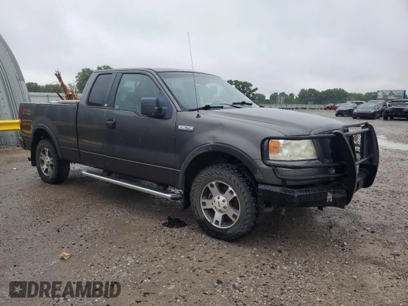2005 Ford F-150 XLT with VIN 1FTPX145X5FA35252, listed as a Copart auction lot 59336575 with 234,398 mi miles and Salvage title. Bid and sale history available at DreamBid. Image 4.