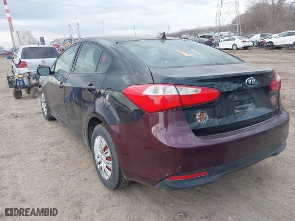 2016 Kia Forte LX with VIN KNAFK4A66G5550487, listed as a IAAI auction lot 41709092 with 139,609 mi miles. Bid and sale history available at carsss.com. Image 3.