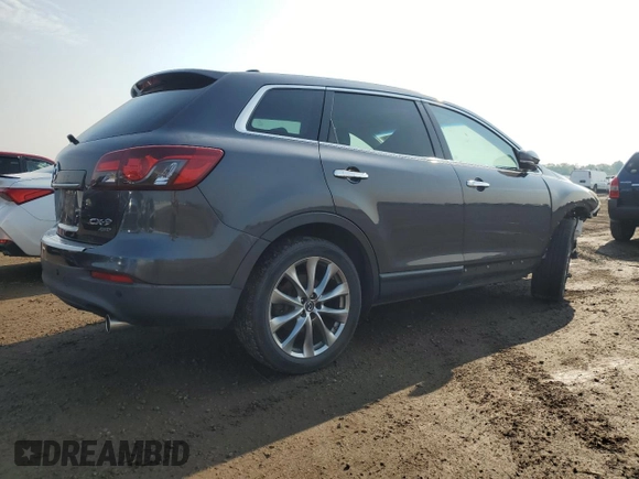 2014 Mazda CX-9 Grand Touring with VIN JM3TB3DVXE0443852, listed as a Copart auction lot 59106525 with 101,969 mi miles and Salvage title. Bid and sale history available at DreamBid. Image 3.