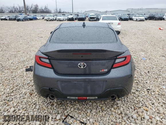 2023 Toyota GR86 Premium with VIN JF1ZNBE12P9766619, listed as a Copart auction lot 44606245 with 6,434 mi miles and Salvage Title. Bid and sale history available at carsss.com. Image 6.