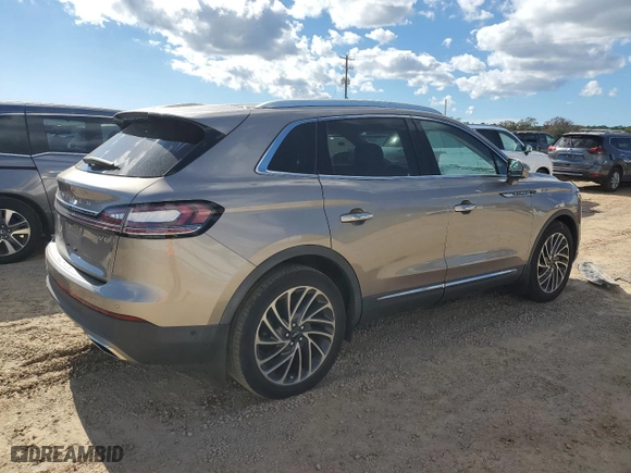 2019 Lincoln Nautilus Reserve with VIN 2LMPJ6LP3KBL58265, listed as a Copart auction lot 81625854 with 35,744 mi miles and Salvage Title. Bid and sale history available at carsss.com. Image 3.