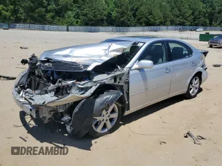 2005 Lexus ES 330 with VIN JTHBA30G455061090, listed as a Copart auction lot 57127624 with 161,620 mi miles and Salvage Title. Bid and sale history available at carsss.com. Image 1.