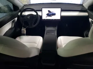 2022 Tesla Model Y Long Range with VIN 7SAYGDEE9NF426887, listed as a Copart auction lot 49910725 with 47,379 mi miles and Salvage Title. Bid and sale history available at carsss.com. Image 8.