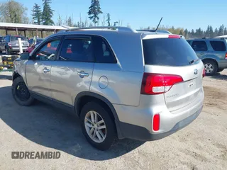 2014 Kia Sorento LX with VIN 5XYKTDA69EG522542, listed as a IAAI auction lot 42045720 with 1 mi miles. Bid and sale history available at carsss.com. Image 3.