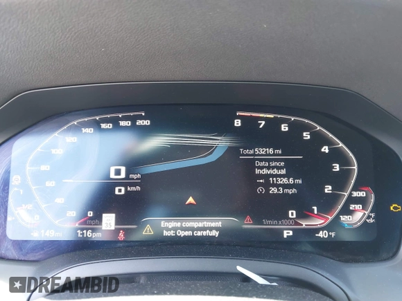 2019 BMW 3 Series 330i xDrive with VIN WBA5R7C5XKAJ78505, listed as a IAAI auction lot 41955059 with 53,216 mi miles. Bid and sale history available at carsss.com. Image 7.
