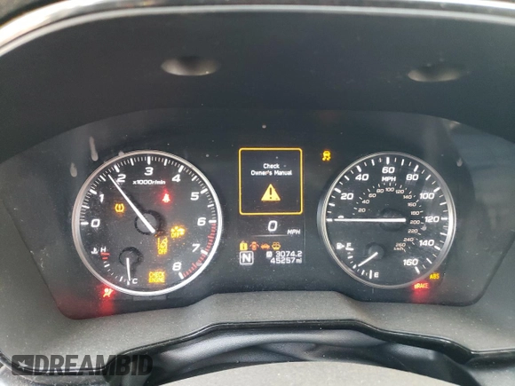 2022 Subaru Legacy with VIN 4S3BWAB60N3007180, listed as a Copart auction lot 75268394 with 45,257 mi miles and Clean title. Bid and sale history available at DreamBid. Image 9.