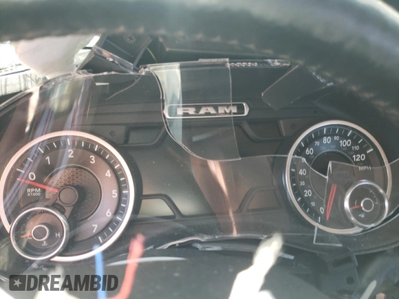 2019 Ram 1500 Big Horn with VIN 1C6SRFFT4KN778835, listed as a Copart auction lot 53491685 with Not provided miles and Non repairable. Bid and sale history available at DreamBid. Image 9.