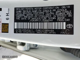 2018 Toyota Prius Two with VIN JTDKARFU1J3066044, listed as a Copart auction lot 50596365 with 25,232 mi miles and Salvage Title. Bid and sale history available at carsss.com. Image 15.