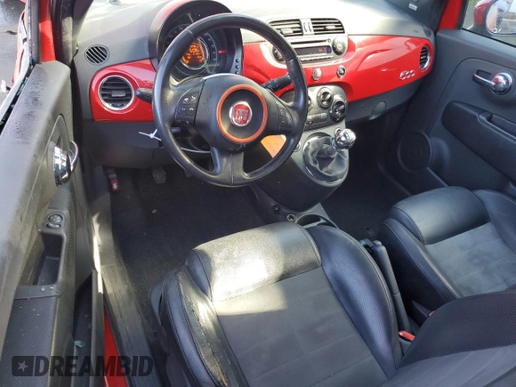 2012 FIAT 500 Sport z VIN 3C3CFFBRXCT265076, wystawiony jako Copart lot #44027935 z przebiegiem 141 478 mil mil oraz Szkody całkowita. Historia ofert i sprzedaży dostępna na DreamBid. Obrazek 8.