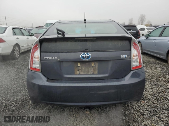 2013 Toyota Prius One with VIN JTDKN3DU0D5549716, listed as a Copart auction lot 82035724 with 100,909 mi miles and Salvage Title. Bid and sale history available at carsss.com. Image 6.