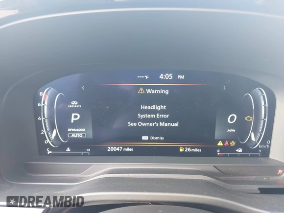 2024 Infiniti QX60 Autograph with VIN 5N1DL1HU0RC353223, listed as a IAAI auction lot 41356678 with 20,047 mi miles and . Bid and sale history available at DreamBid. Image 7.