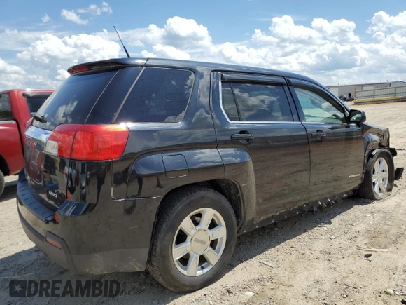 2011 GMC Terrain SLE-1 with VIN 2CTFLREC2B6330522, listed as a Copart auction lot 55458965 with 129,164 mi miles and Salvage title. Bid and sale history available at DreamBid. Image 3.