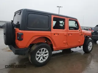 2023 Jeep Wrangler Sport Altitude with VIN 1C4HJXDG7PW675321, listed as a Copart auction lot 45138765 with 10,269 mi miles and Salvage Title. Bid and sale history available at DreamBid. Image 3.