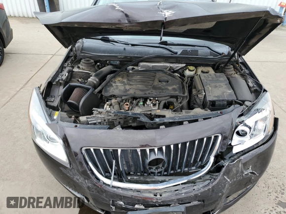 2011 Buick Regal CXL Turbo TO3 with VIN W04GX5GV3B1050715, listed as a Copart auction lot 46130405 with 127,071 mi miles and Salvage Title. Bid and sale history available at carsss.com. Image 11.