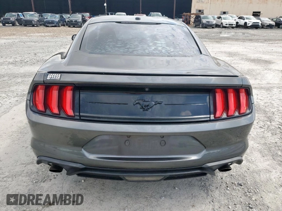 2019 Ford Mustang EcoBoost with VIN 1FA6P8TH9K5168463, listed as a Copart auction lot 60674815 with 79,480 mi miles and Salvage title. Bid and sale history available at DreamBid. Image 6.